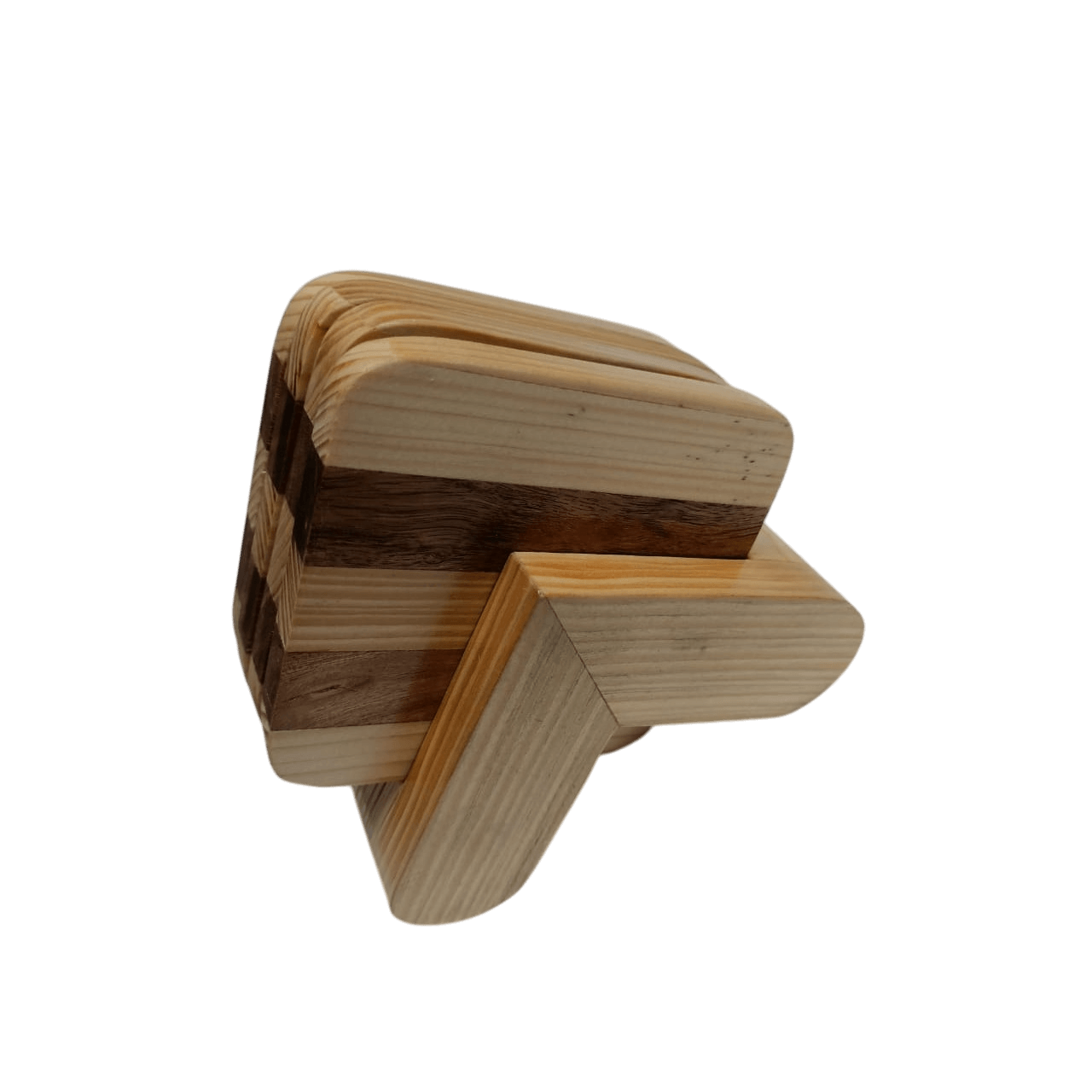 WOOD COASTER SQUARE SHAPE WITH HOLDER (POLISH)
